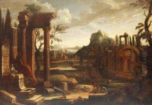 Paisaje Con Ruinas Clasicas
