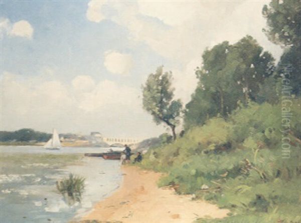 Bords D'un Fleuve Pres De Paris - view 1