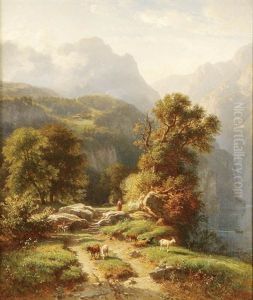 Goat Herding In The Alps