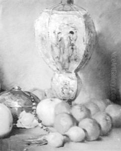 Still Life With Lantern And Citrus by Eric Pape