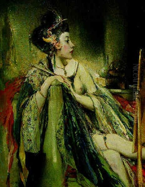 An Exotic Woman At Her Toilette - view 1