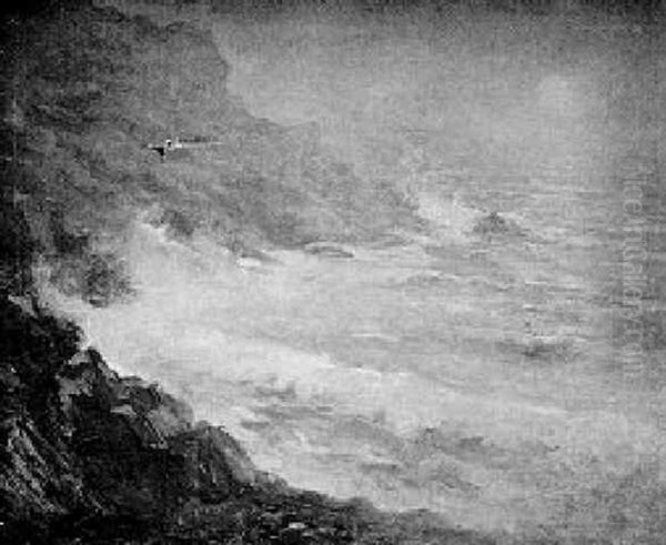 Crashing Waves And Morning Fog - view 1