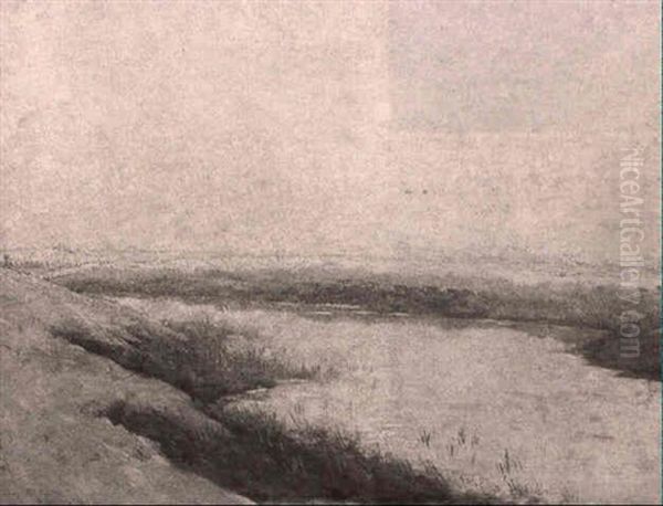 View Of The Nile, Pyramids Of Giza In The Distance by Eric Pape