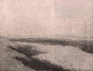 View Of The Nile, Pyramids Of Giza In The Distance by Eric Pape