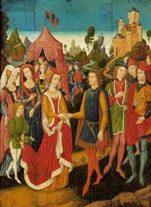 Begegnung Eines Furstlichen Brautpaares