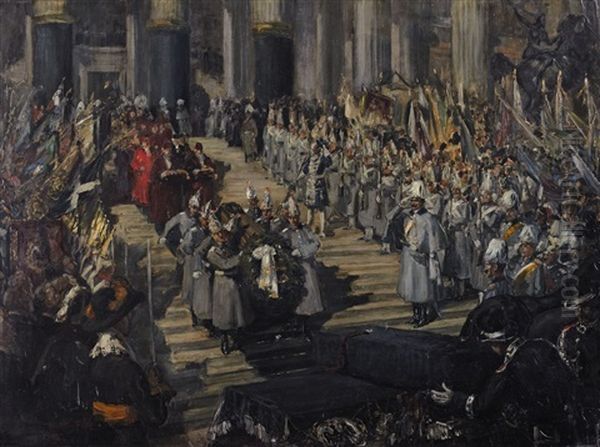 The Funeral Service Of Adolf Menzel - view 1