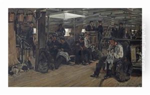 Marines Aboard The Zr. Ms. Artillery Command Ship 'het Loo'