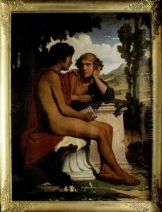 Daphnis Et Chloe by Dominique Louis Ferreol Papety