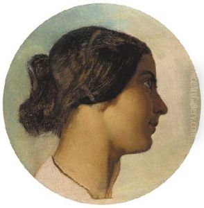 Portrait Of Louise by Dominique Louis Ferreol Papety