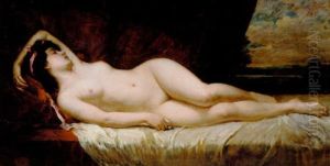 Sovende Ung Pige by Georg Papperitz