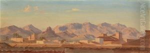 Spanish Landscape Near Murcia by Gustav Friedrich Papperitz