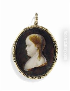 Napoleon Ii (1811-1832), King Of Rome, As A Child, In Profile To The Left, Simulating A Cameo