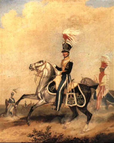 Portrait Of Lietenant Colonel Carlisle Spedding Of The 4th Light Dragoons - view 1