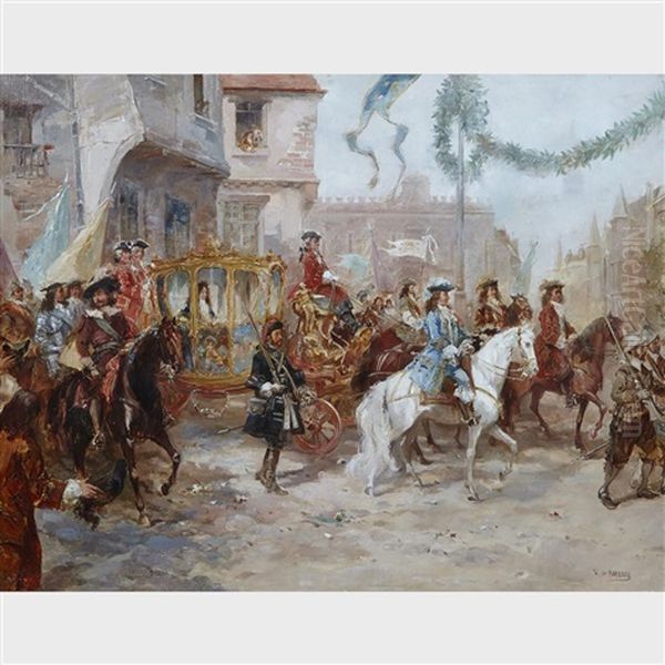 A Royal Procession - view 1