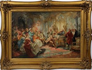 Parlor Scene by Vicente Garcia de Paredes