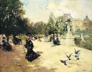 Los Jardines De Los Tuilleries by Vicente Garcia de Paredes