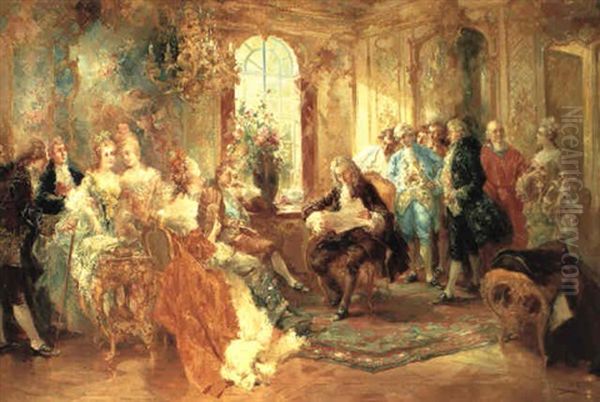 Elegant Figures In An Interior - view 1