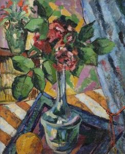 Vase De Fleurs by Renato Paresce