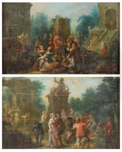 Les Rejouissances Dans Un Parc (+ Le Concert Dans Un Parc; Pair) by Luis Paret Y Alczar