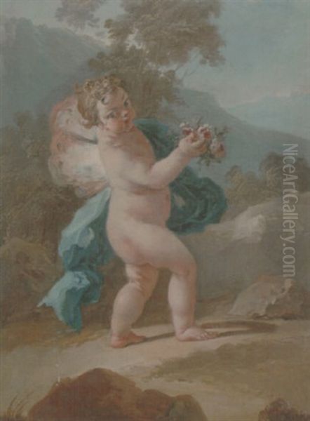 Putto In A Landscape - view 1