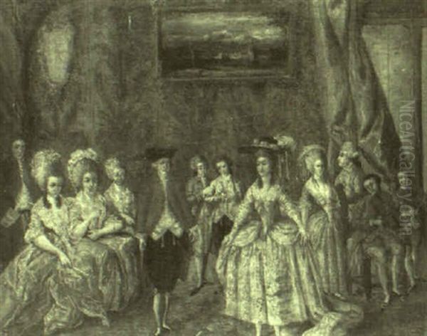 Scene De Bal A La Cour De Charles Iv - view 1