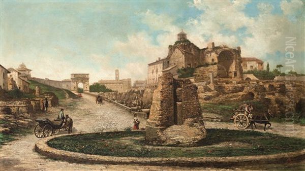 Veduta Di Roma Con L'arco Di Costantino - view 1