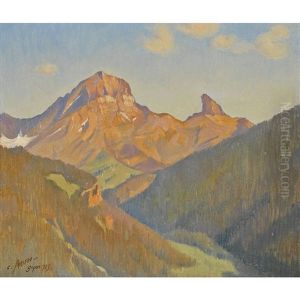 Herbstlandschaft Bei Gryon by Charles Parisod
