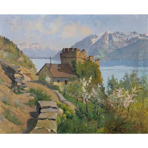 La Tour De Marsens by Charles Parisod