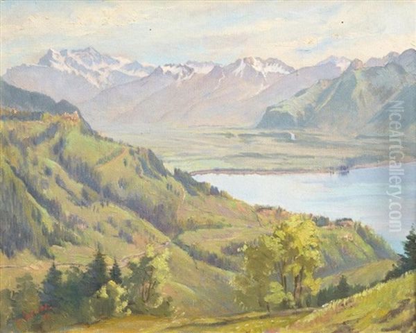 Vue Du Lac Leman Et Du Chablais - view 1