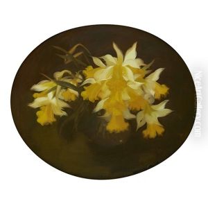 A Still Life Of Daffodils by Stuart James Park