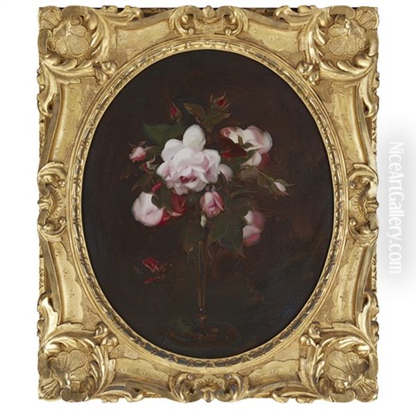 Still Life Of Roses In A Vase - view 1