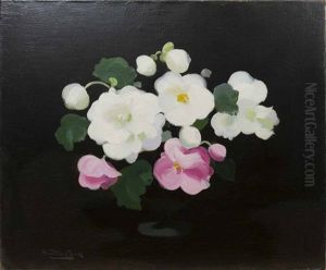 Pink And White Roses by Stuart James Park
