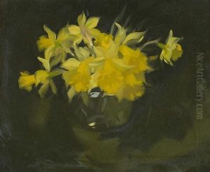 A Still Life Of Daffodils by Stuart James Park