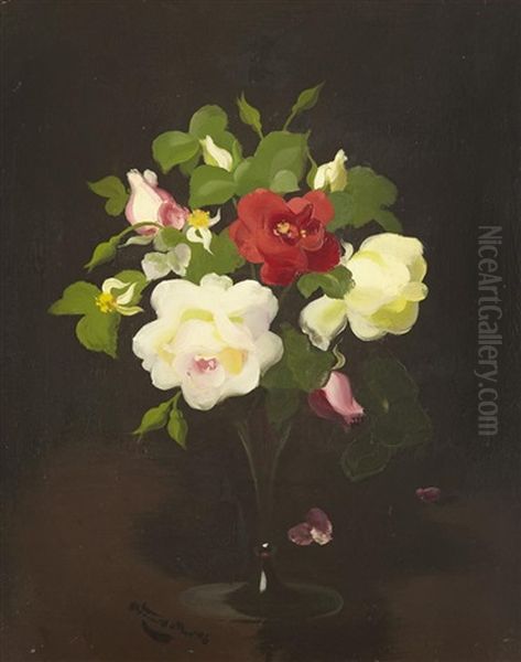 Red And White Arrangement - view 1