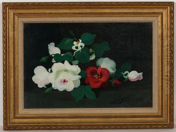 White And Red Roses - view 1