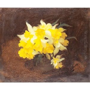 A Still Life Of Daffodils by Stuart James Park