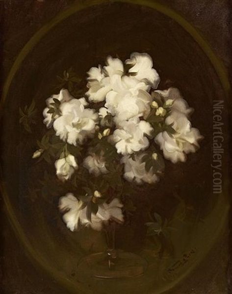 Still Life Of White Roses - view 1