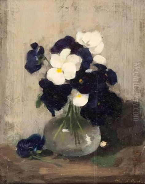 Still Life Of Flowers In A Glass Vase - view 1