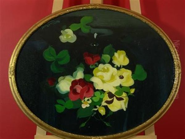 Still Life With Yellow, Red And White Roses - view 1