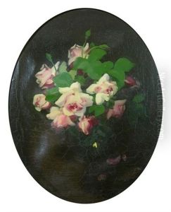 Still Life With Pink Roses by Stuart James Park
