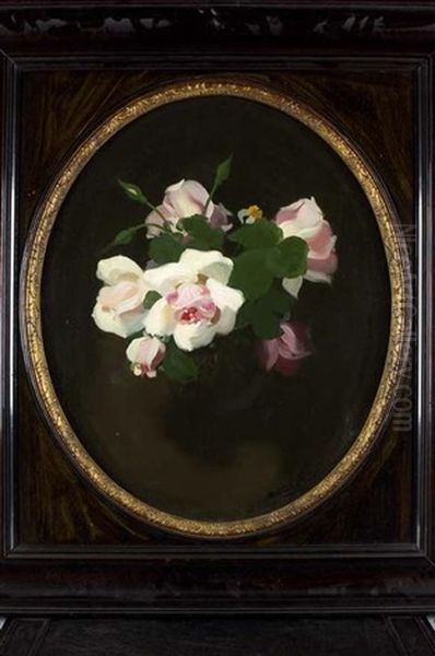 A Still Life Of Pink Roses - view 1