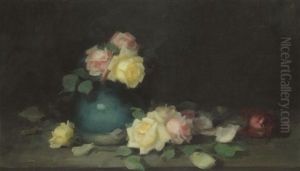 Yellow, Pink And Red Roses by Stuart James Park