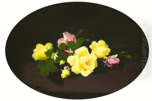 Still Life With Pink And Yellow Roses - view 1
