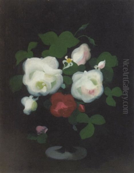 Still Life Of Roses In A Vase - view 1