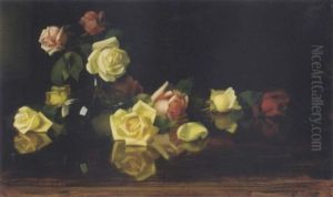 Yellow And Pink Roses by Stuart James Park