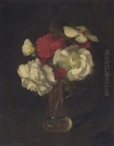 Still Life With Flowers In A Vase by Stuart James Park