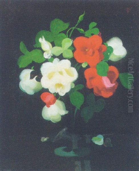 Still Life With Red And White Roses - view 1