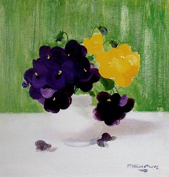 Mixed Pansies - view 1