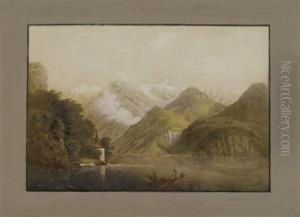 Capelle Tellen Platten, At Lake Lucerne by Ludwig Bleuler