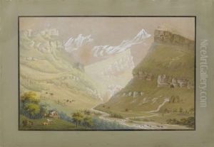 Der Eingang Ins Alpseethal by Ludwig Bleuler